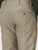 MEN'S KHAKI SOLID TAPERED FIT TROUSER