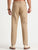 MEN'S KHAKI SOLID SLIM FIT TROUSER