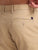 MEN'S KHAKI SOLID SLIM FIT TROUSER