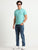 MEN'S GREEN SLIM FIT T SHIRT