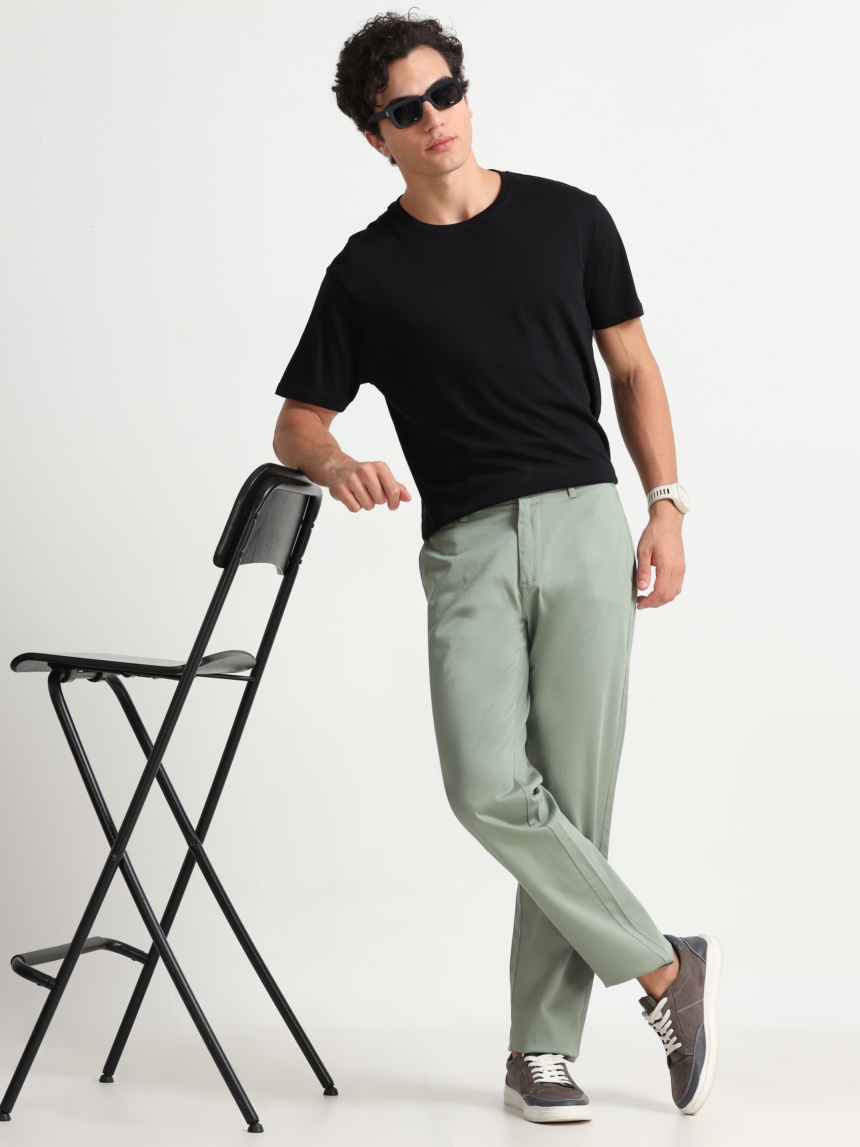 MEN'S  PISTA SOLID SLIM FIT TROUSER