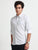 MEN'S WHITE PRINTED SLIM FIT SHIRT