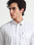 MEN'S WHITE PRINTED SLIM FIT SHIRT