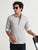 MEN'S EGGRU WHITE PRINT SLIM FIT SHIRT