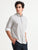 MEN'S EGGRU WHITE PRINT SLIM FIT SHIRT