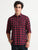 MEN'S DK.NAVY TWILL CHECKS SLIM FIT SHIRT