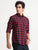 MEN'S DK.NAVY TWILL CHECKS SLIM FIT SHIRT