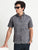 MEN'S DK.GREY PRINT SLIM FIT SHIRT