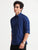 MEN'S NAVY SOLID SLIM FIT SHIRT