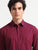 MEN'S CHERRY RED SOLID SLIM FIT SHIRT