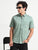 MEN'S GREEN PRINT SLIM FIT SHIRT