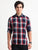 MEN'S RED CHECKS SLIM FIT SHIRT