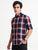 MEN'S RED CHECKS SLIM FIT SHIRT