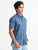 MEN'S DK.BLUE PRINT SLIM FIT SHIRT