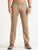 MEN'S DK.BEIGE SOLID SLIM FIT TROUSER