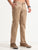 MEN'S DK.BEIGE SOLID SLIM FIT TROUSER