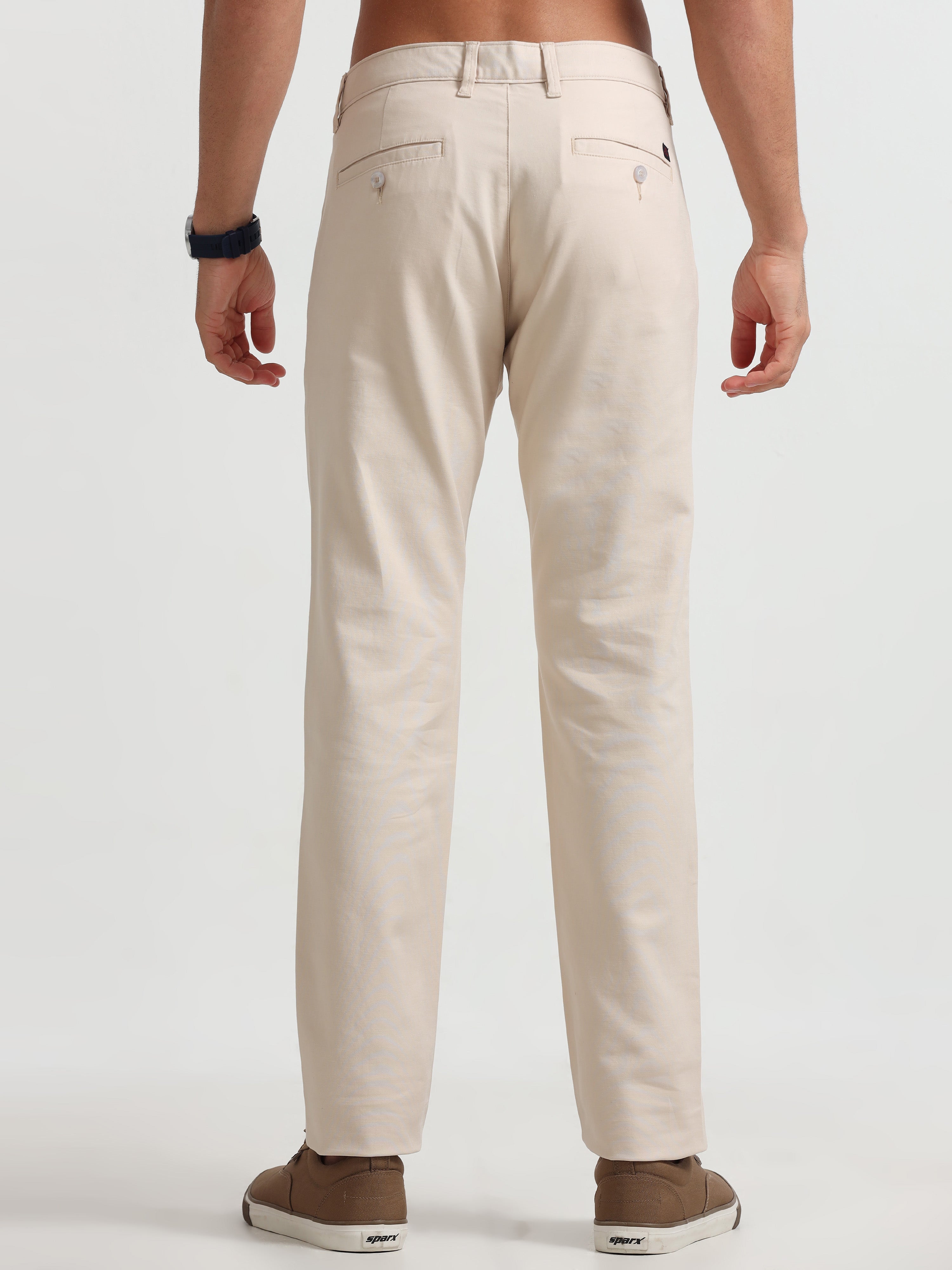 MEN'S PAWN SOLID SLIM FIT TROUSER