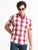 MEN'S MAROON CHECKS SLIM FIT SHIR