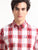 MEN'S MAROON CHECKS SLIM FIT SHIR