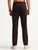 MEN'S BROWN SOLID SLIM FIT TROUSER