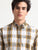 MEN'S DK.KHAKI CHECKS SLIM FIT SHIRT