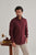 MEN'S MAROON SOLID SLIM FIT SHIRT