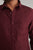 MEN'S MAROON SOLID SLIM FIT SHIRT