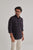 MEN'S BLACK CHECKS SLIM FIT SHIRT