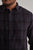 MEN'S BLACK CHECKS SLIM FIT SHIRT