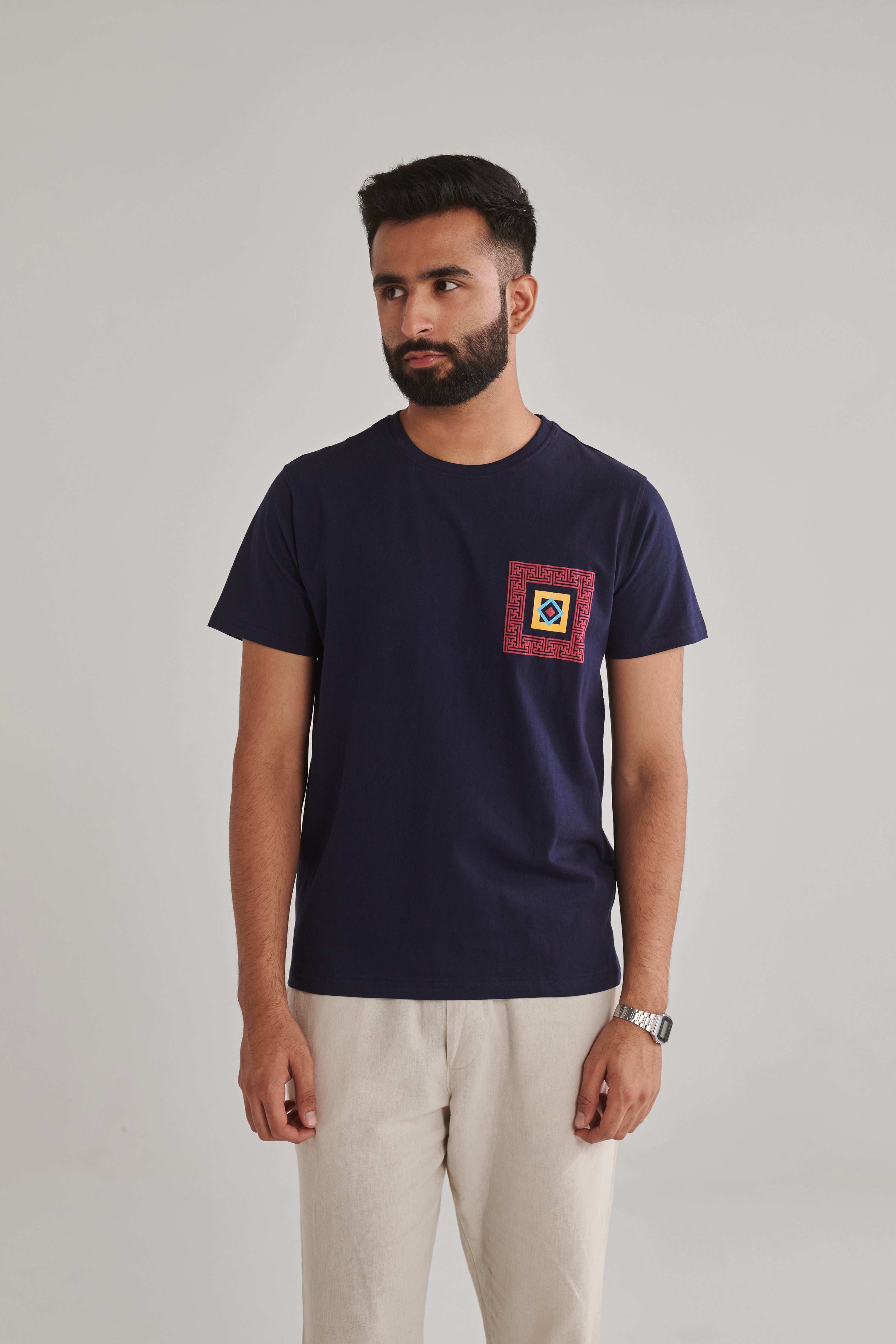 MEN'S NAVY SLIM FIT T SHIRT