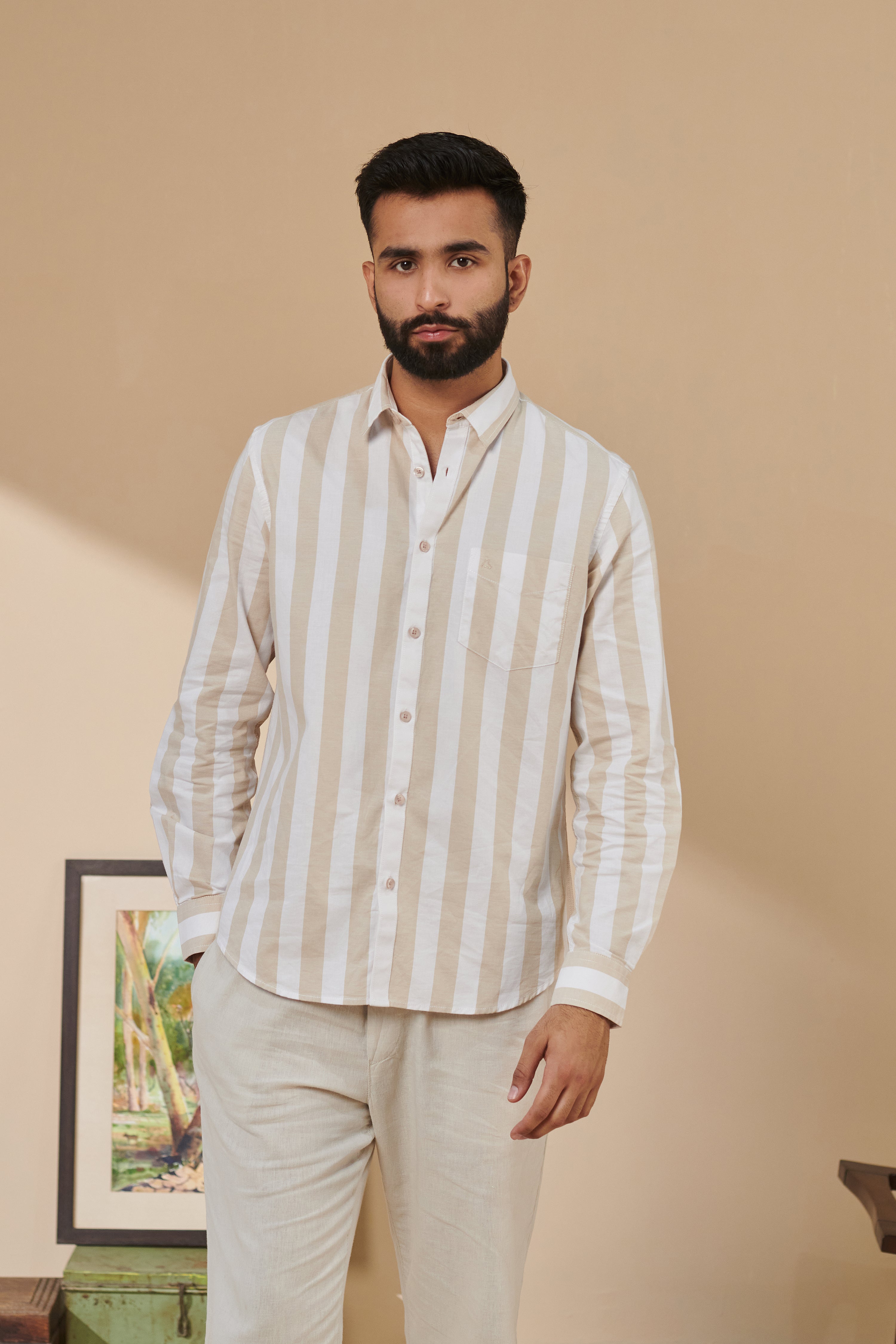 MEN'S SANDEL STRIPES SLIM FIT SHIRT