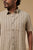 MEN'S DK.KHAKI STRIPES SLIM FIT SHIRT