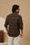 MEN'S DK.KHAKI CHECKS SLIM FIT SHIRT