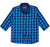 JDC Boy's Light Blue Checked Shirt