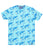 JDC Boy's Sky Blue Printed T-Shirt