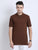 JDC Casual Solid T Shirts-Brown