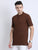 JDC Casual Solid T Shirts-Brown