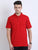 JDC Men Red Solid T.shirt