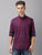 MEN'S RED CHECK SLIM FIT SHIRT