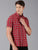 MEN'S RED CHECK SLIM FIT SHIRT