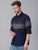 MEN'S NAVY BLUE STRIPE SLIM FIT SHIRT