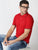 MEN'S RED SOLID SLIM FIT T-SHIRT