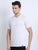 JDC Men's White Solid T.shirt