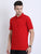 JDC Men Red Solid T.shirt