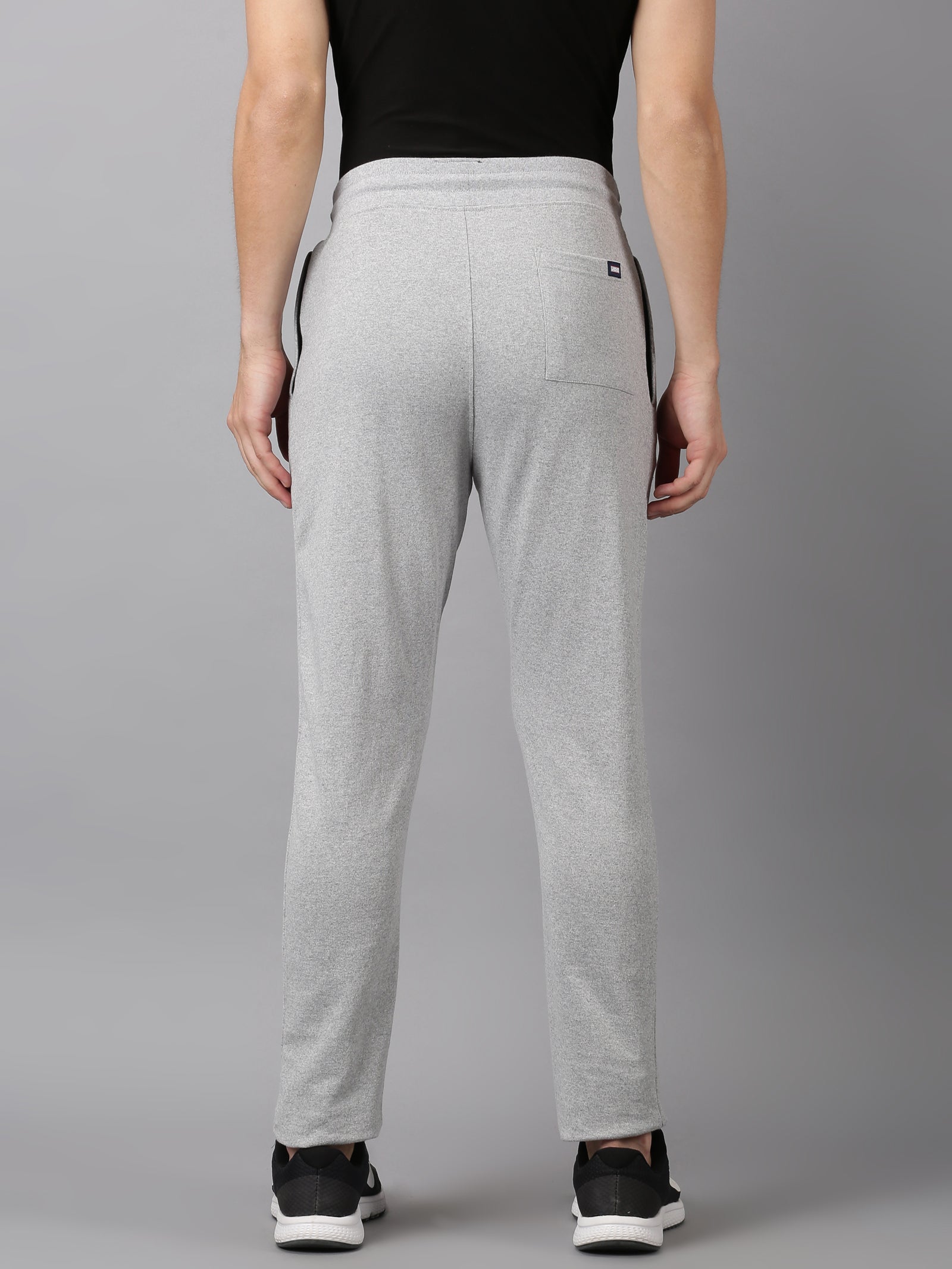 Pack of 2 Lycra Strip Line Regular Fit Running Track Pants Grey  Lig   Shopperfab