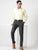 MEN'S NAVY SOLID TAPERED FIT TROUSER