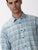 MEN'S GREEN CHECKS SLIM FIT SHIRT